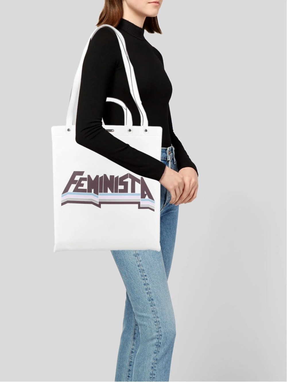 Feminista White Tote Bag - Rebecca Minkoff - NWOT
